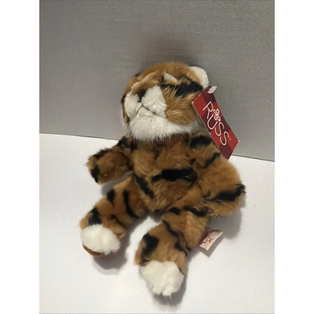 Russ Berrie Li'l Softies Tuffy Tiger Plush Stuffed Animal Orange Black 429